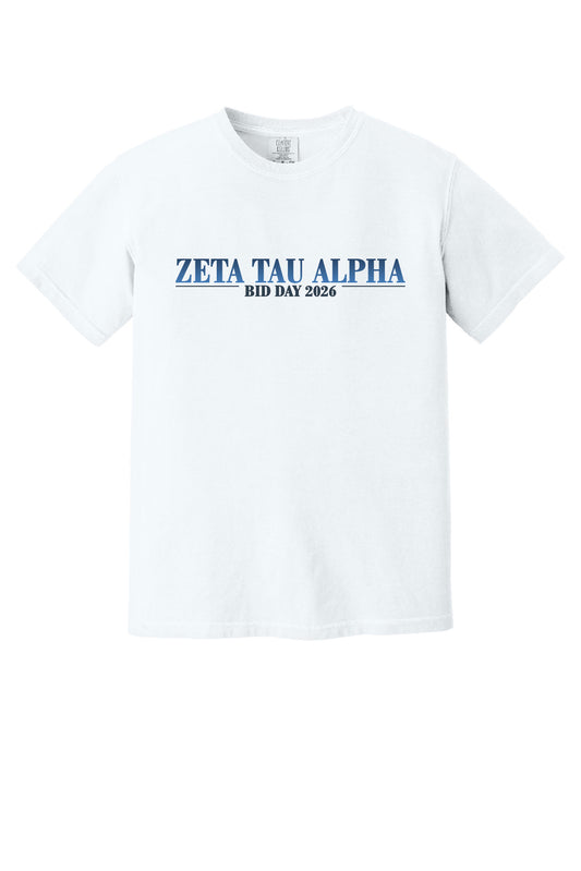 WJC Zeta Tau '26 Bid Day Shirts